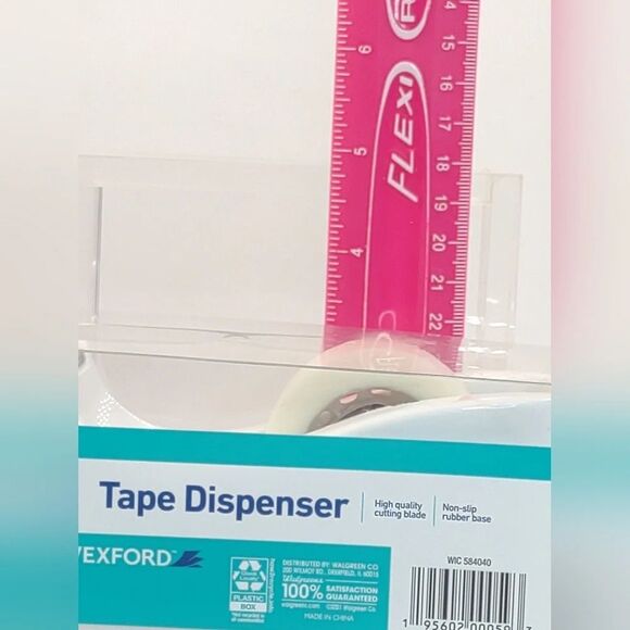 Wexford Desktop Desk Tape Dispenser White NWT - Picture 10 of 13